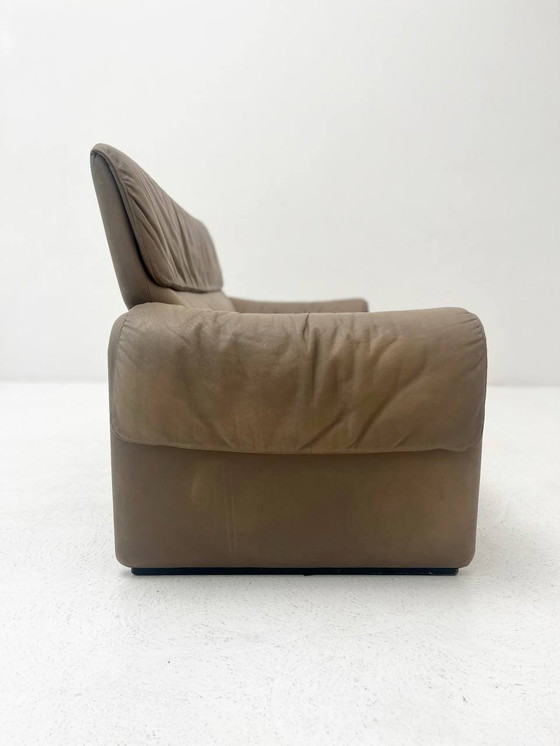 Image 1 of Brown Vintage Ds 2011 Two-Seater Leather Sofa From De Sede