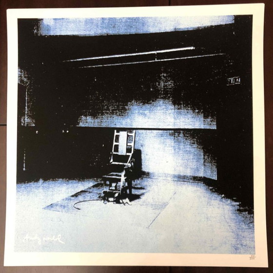 1990s After Andy Warhol "Electric Chair" Lithograph – Lithographs & prints, Paper (photo 6 of 11)