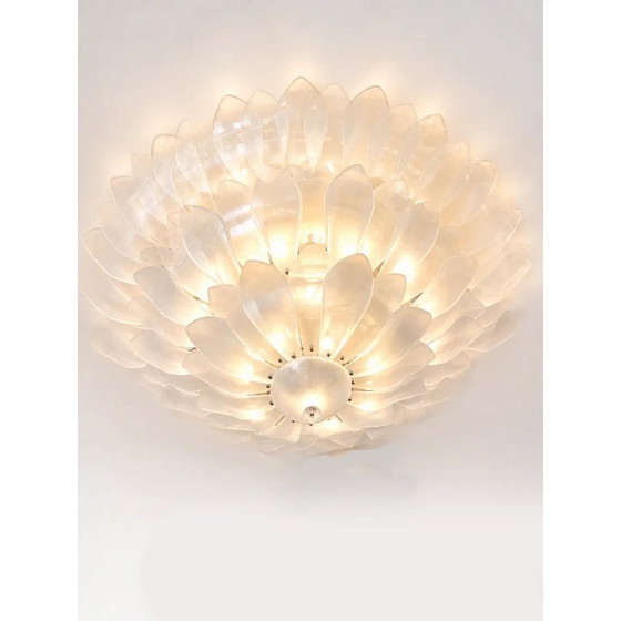 Image 1 of Artistic Contemporary Sanded Glass Flush Mount by SimoEng