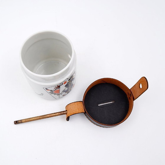 Image 1 of Sammler-Spardose aus Porzellan, signiert Helmout Krüger Berlin, 1950er/60er Jahre