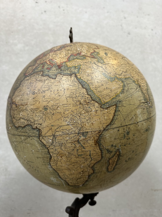 Image 1 of Antique globe - Lebegue ca 1900