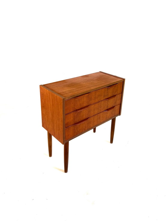 Cassettiera vintage in teak, Danimarca ‘60, Cassettiere, Legno, Marrone (foto 8 di 8)