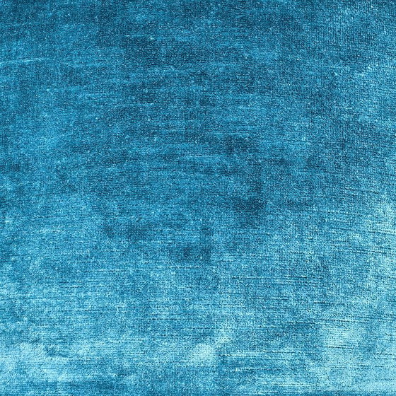 Image 1 of 6x moduli divano camaleonda di mario bellini per b&b italia in velluto di lino azzurro