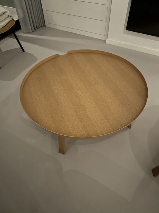 Image 1 of (2x) Muuto Around Table L & XL Oak