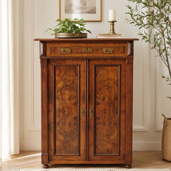 Notenhouten dressoir, circa 1900 – Ladekasten, Wood (photo 6 of 8)