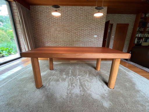 Table de salle à manger en acajou (extensible) design italien