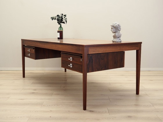Image 1 of Diplomate rosewood desk, Danish design, 1970s, designer: Finn Juhl, manufacturer: France & Son