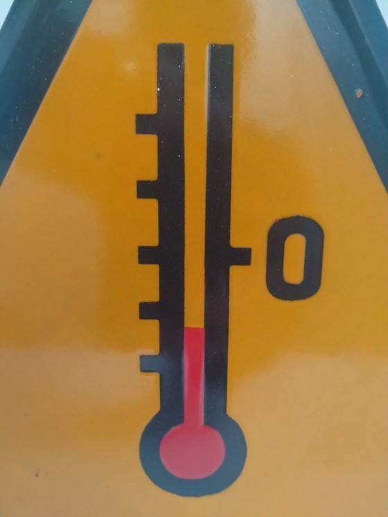 Image 1 of Vintage Enamel sign: cold