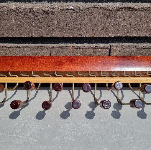 Italiaanse stropdassenhouder ontwerper Ico Parisi voor Fratelli Reguitti, Mid Century, noten-, en beukenhout