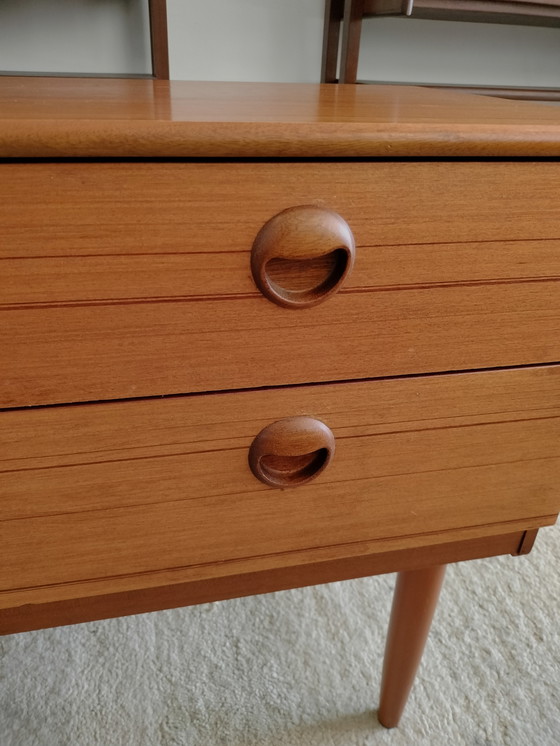 Image 1 of Vintage Deens design teakhouten sideboard, dressoir 