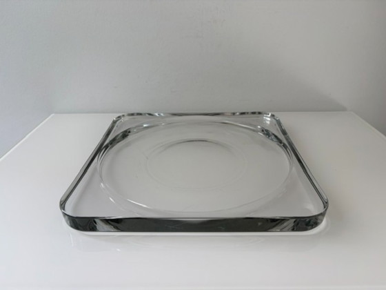 Coupe en Verre Lourd Vintage 28 Cm – Design Géométrique – Objets déco, Glass (photo 8 of 17)