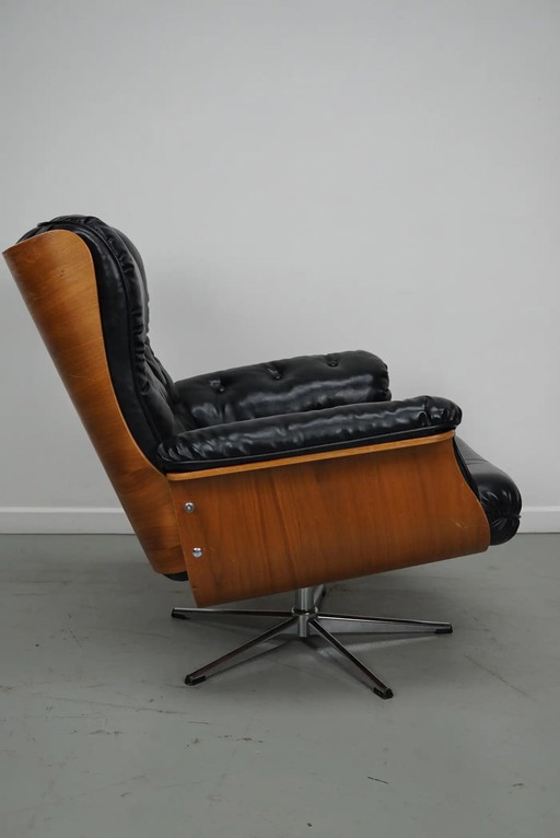 Vintage Fauteuil / Lounge Chair van Martin Stoll voor Giroflex, Duitsland Jaren 60