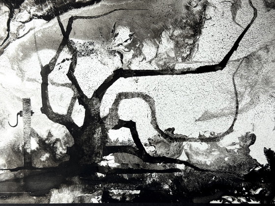 Image 1 of Eugène Eechaut (1928-2019) - Ink trees, diptych 1975, framed 