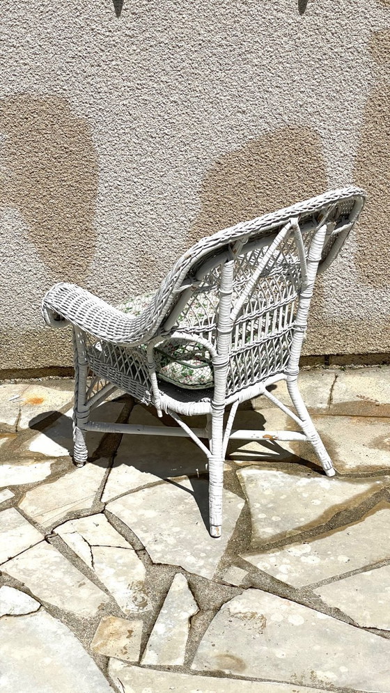 Image 1 of Vintage Rattan Kids Armchair