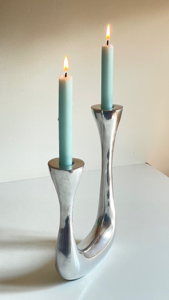 Image 1 of Candelabro antiguo de doble diseño