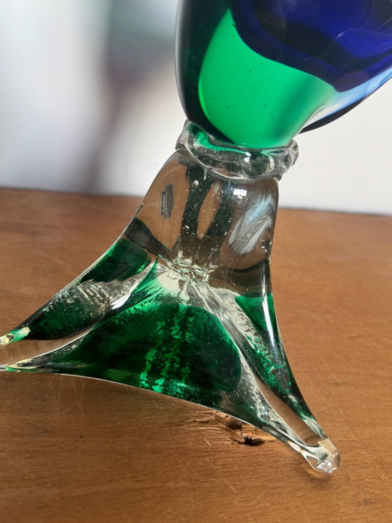 Vintage Murano Sommerso Glass Bird – Vases, Murano Glass (photo 4 of 11)