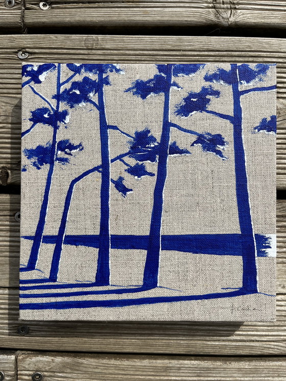 Image 1 of Acrylic on 3D linen canvas.

Size: 20 x 20 cm