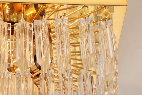 Image 1 of Novaresi Vergoldete Deckenleuchte CH Serie 1970 Italien