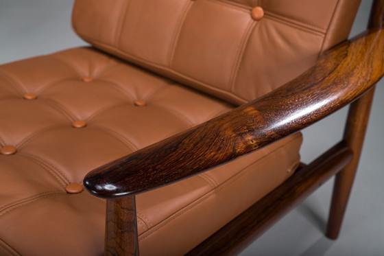 Image 1 of  Set armstoelen Model 118 in palissander van Grete Jalk voor France & Son, jaren 1960