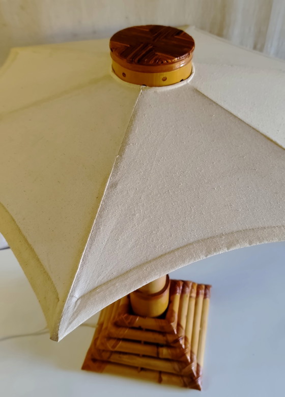 Jaren 70 design bamboe Tafellamp – Tafellampen, Bamboo (photo 8 of 10)