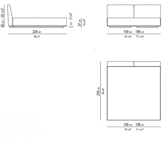 Image 1 of Flexform Grandemare bed