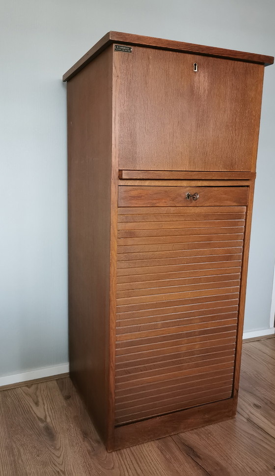 Image 1 of Vintage roldeurkast/archiefkast 