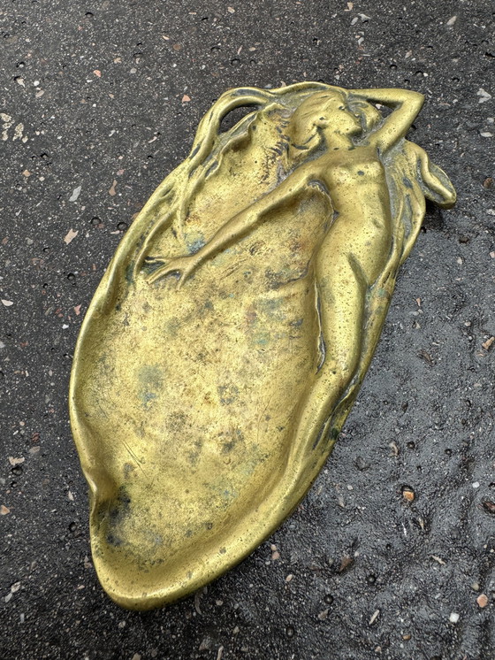 Image 1 of Schmucktablett aus Bronze im Jugendstil