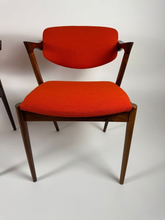 Image 1 of Conjunto de 2 sillas, modelo 42, Kai Kristiansen, Mid Century Design