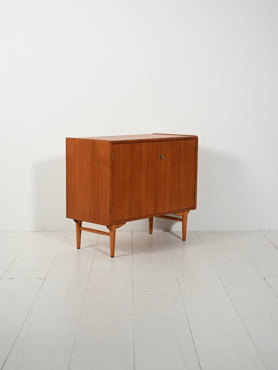 Image 1 of Scandinavische kast van teak en eikenhout van Sonett, jaren 60.