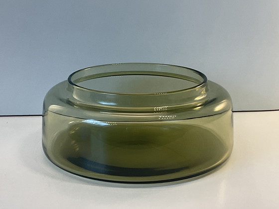 Image 1 of Pot de conservation Blåtopp par Willy Johansson pour Hadeland Glassverk