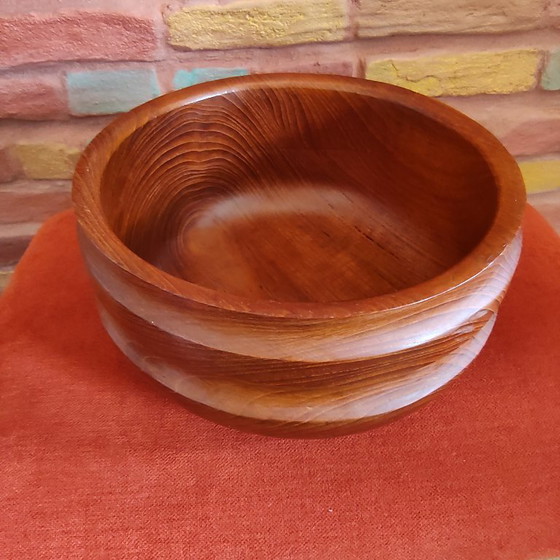 Image 1 of Teakhouten kom vintage jaren 60/70 Deens teakhout