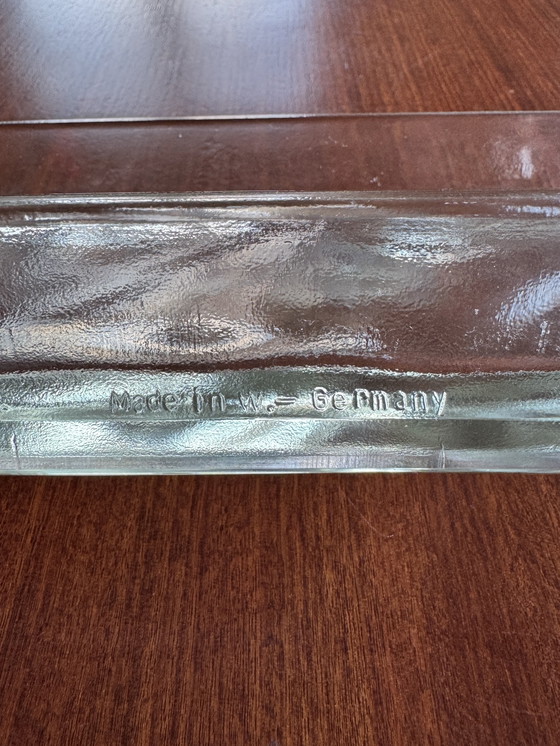 Image 1 of Vintage West Germany glazen schaal Le Corbusier & Perriand stijl – jaren 50