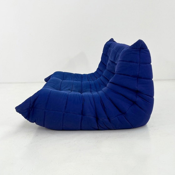 Image 1 of Königsblaues 2-Sitzer-Sofa Togo von Michel Ducaroy für Ligne Roset, 1970er Jahre