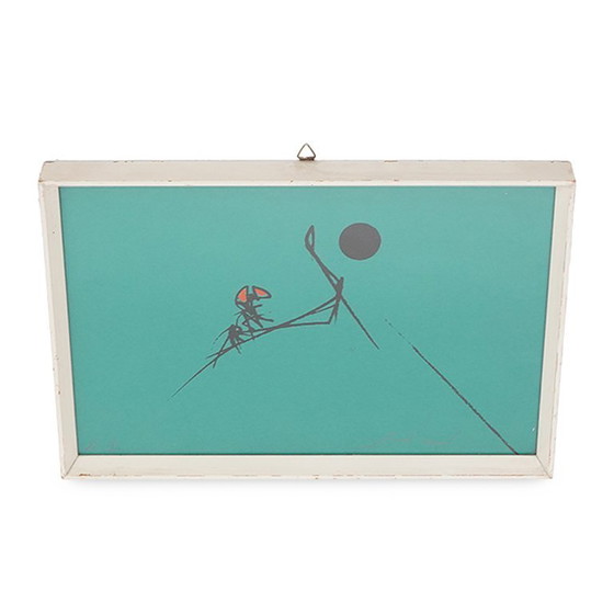 Image 1 of Emilio Scanavino, silkscreen on cardboard, 1960s