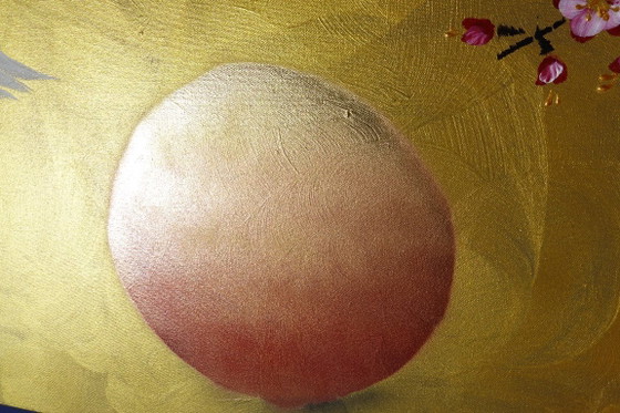 Image 1 of Gru giapponese J487 - dipinto originale
