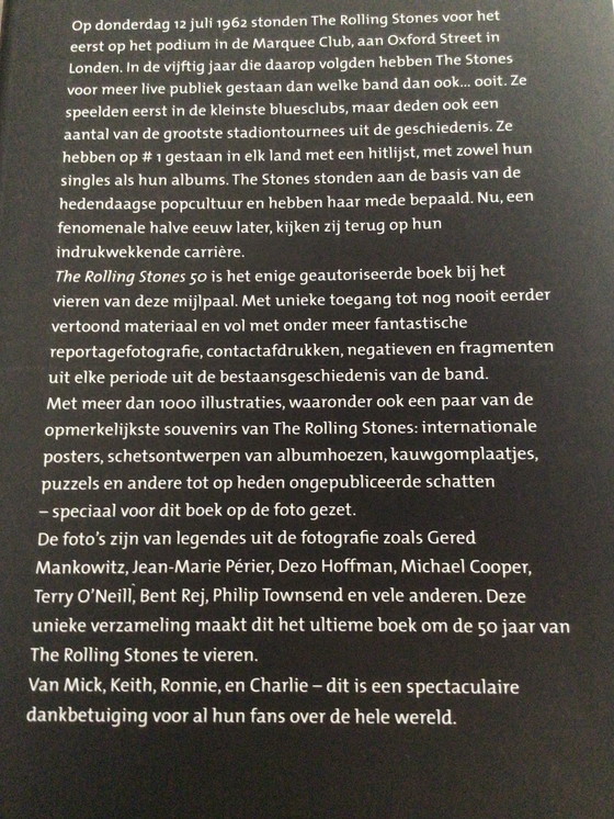 Image 1 of Rolling Stones Boek 50 Boek Nieuw