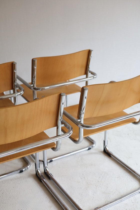 Image 1 of Set of 4 Plurima Italy dining chairs, 1970s