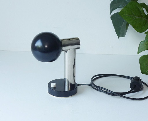 Space Age Table Lamp Italy 60s 70s Mod Eyeball Chrome Lamp Atomic Minimalist