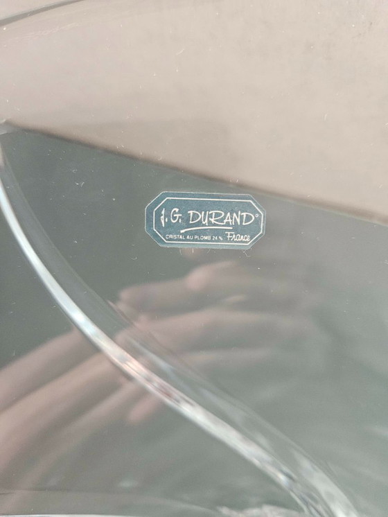 Image 1 of JG Durand Mantova crystal bowl – Mint condition with sticker and original box – 36cm