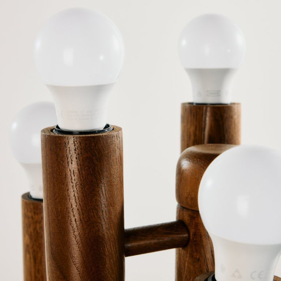 Image 1 of MK9815 Oak table lamp by Temde Leuchten