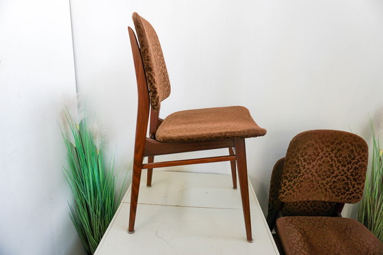 Image 1 of 4x sedie da pranzo vintage Louis Van Teeffelen Webe