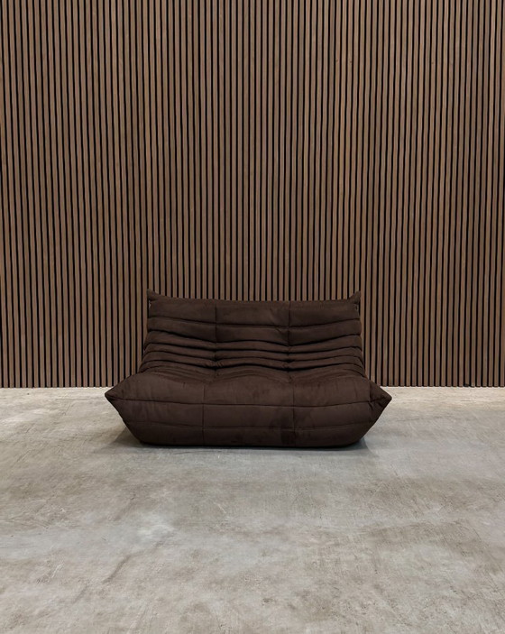 Image 1 of Ligne Roset Togo Set Brown Alcantara