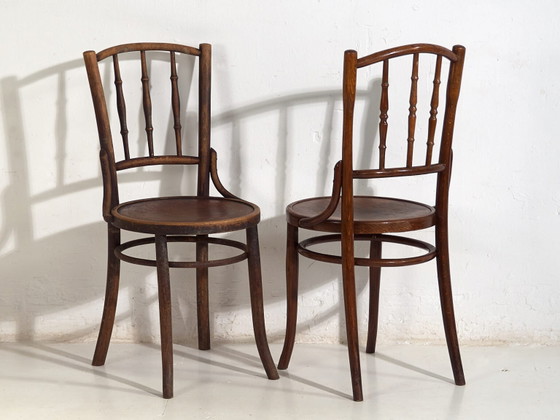 Sedie antiche stile caffè parigino (c.1920). Set di 6 pezzi #3 – Sedie da pranzo, Wood (photo 34 of 40)