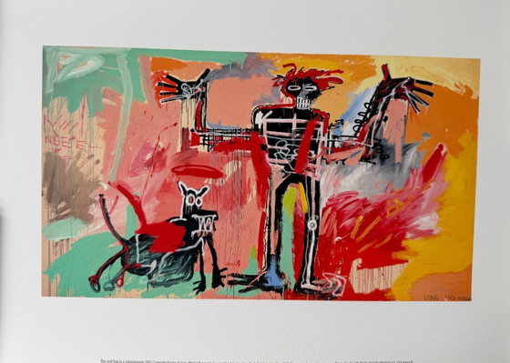 Jean Michel Basquiat (1960–1988), Junge und Hund in einer Johnnypump, 1982, Copyright Nachlass von Jean (photo 2 of 6)