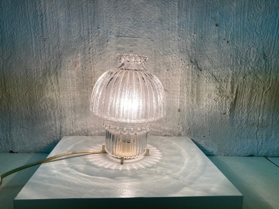 Image 1 of Piccola lampada da tavolo di Glashütte Limburg anni '70-'80 Space Age