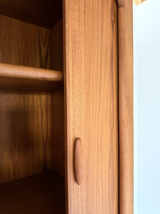 Vintage XL Teak Highboard, Dyrlund '80 – High Boards, Wood (photo 9 of 15)