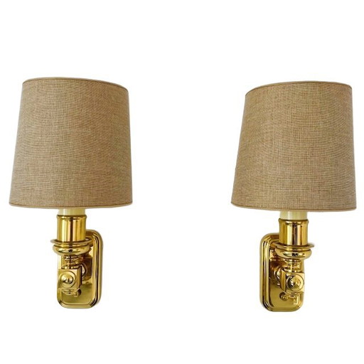 Ensemble d'appliques Agusti Barcelona Hollywood Regency 1980