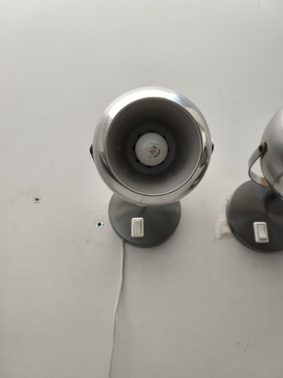 Pair of Eyeball Wall Lights by Aluminor 1970s – Metal, Aluminium (photo 6 of 13)