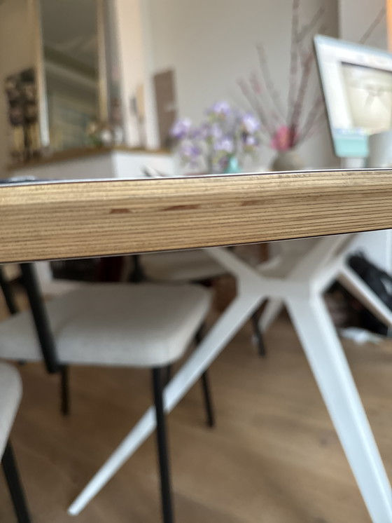 Image 1 of Ovale eettafel model de Zwaan van Seuren ( nieuw blad) 