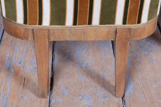 Set Zona salotto Biedermeier restaurato, Noce, Rivestito, Austria, anni 1830 – Velluto, Legno (photo 10 of 15)